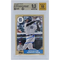 Spencer Torkelson Detroit Tigers Autographié 2022 Topps Mise à jour '87 Topps #87TBU-20 Beckett Fanatics Witnessed Authentifié 9.5/10 Rookie Card