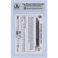 Spencer Torkelson Detroit Tigers Autographié 2022 Topps Mise à jour #US20 Beckett Fanatics a été témoin d'une carte recrue authentifiée 10