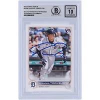 Spencer Torkelson Detroit Tigers Autographié 2022 Topps Mise à jour #US20 Beckett Fanatics a été témoin d'une carte recrue authentifiée 10