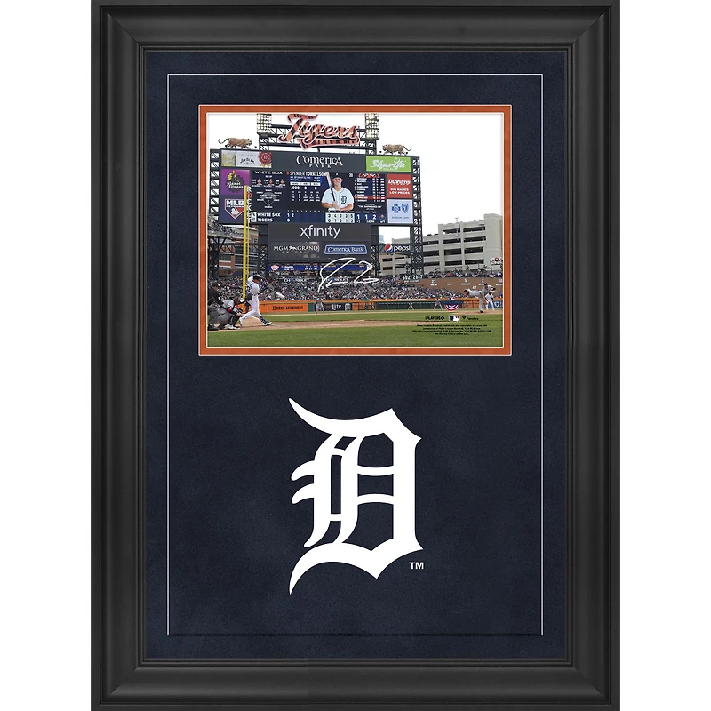 Photographie encadrée de luxe autographiée de Spencer Torkelson des Detroit Tigers