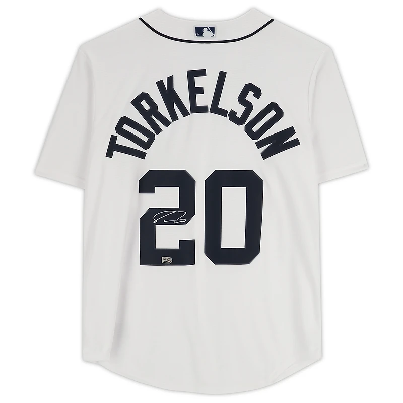 Spencer Torkelson White Detroit Tigers Autographed Nike Replica Jersey