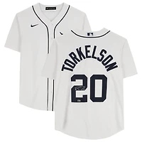 Maillot réplique Nike autographié de Spencer Torkelson (blanc, Detroit Tigers)