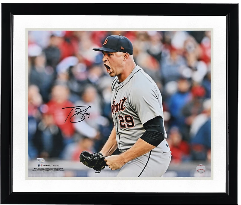 Tarik Skubal Detroit Tigers Autographed 16" x 20" Screaming Celebration Photograph