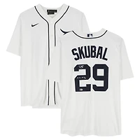 Tarik Skubal Detroit Tigers Autographed 2024 American League Cy Young Award Nike White Replica Jersey with " 24 AL Cy Young" Inscription
