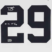 Tarik Skubal Detroit Tigers Autographed 2024 American League Cy Young Award Nike White Replica Jersey with " 24 AL Cy Young" Inscription
