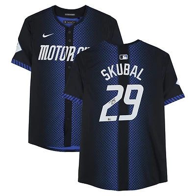 Tarik Skubal Detroit Tigers Autographed Black Nike City Connect Limited Jersey