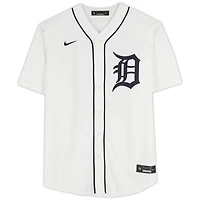 Maillot réplique Nike blanc autographié par Tarik Skubal des Detroit Tigers
