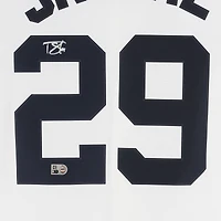 Maillot réplique Nike blanc autographié par Tarik Skubal des Detroit Tigers