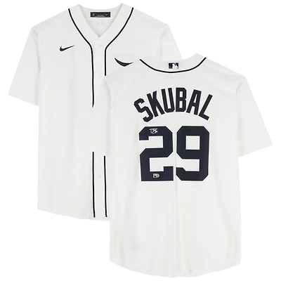 Tarik Skubal Detroit Tigers Autographed White Nike Replica Jersey 