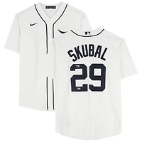 Maillot réplique Nike blanc autographié par Tarik Skubal des Detroit Tigers