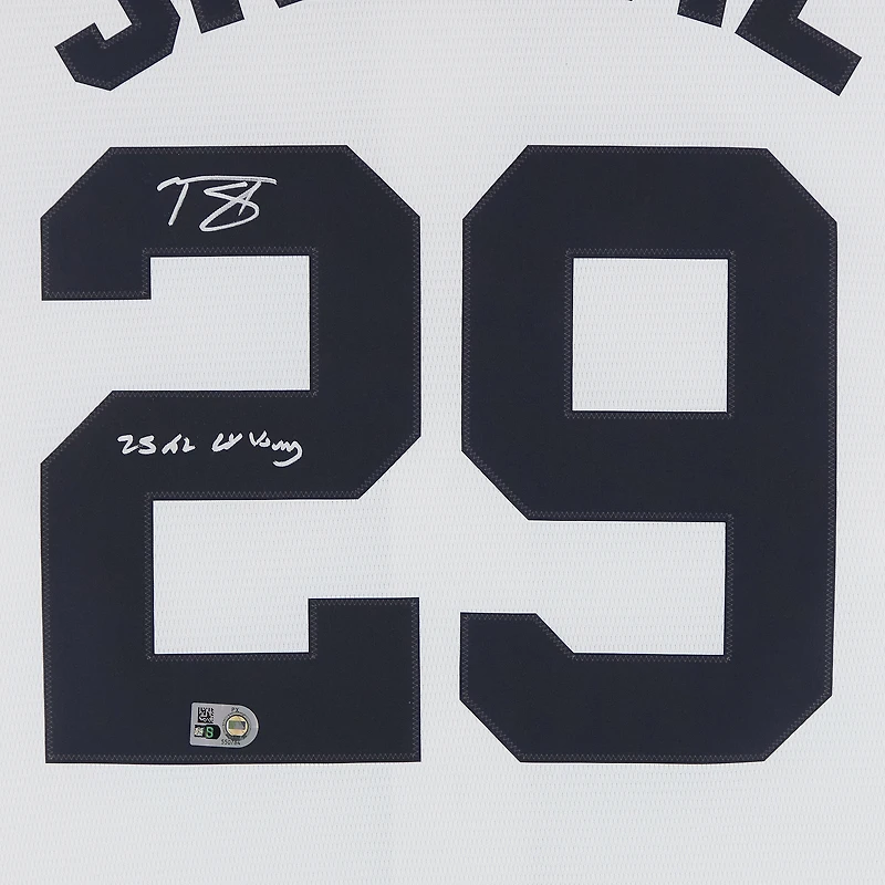Tarik Skubal Detroit Tigers Autographed White Nike Replica Jersey with "25 AL Cy Young" Inscription