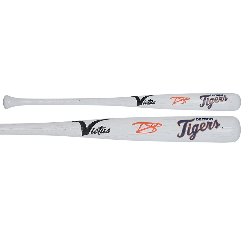 Tarik Skubal Detroit Tigers Autographed White Victus Mini Bat