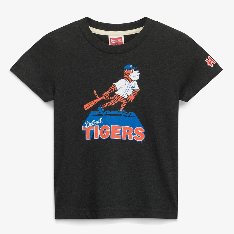 Toddler Homage  Charcoal Detroit Tigers Mascot T-Shirt