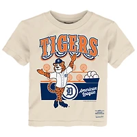 T-shirt Mitchell & Ness crème pour tout-petit Detroit Tigers « Step Back Up »