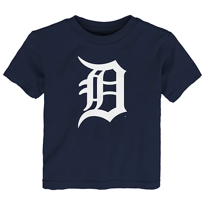 T-shirt à logo principal de l'équipe Detroit Tigers bleu marine pour tout-petit