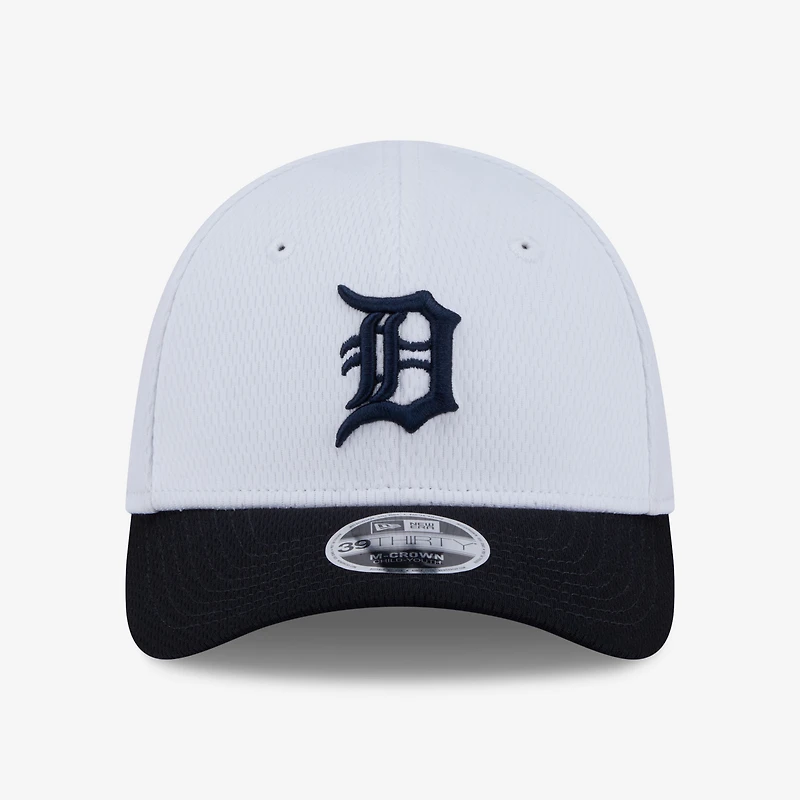 Toddler New Era White Detroit Tigers Baseball 39THIRTY M-Crown Adjustable Hat