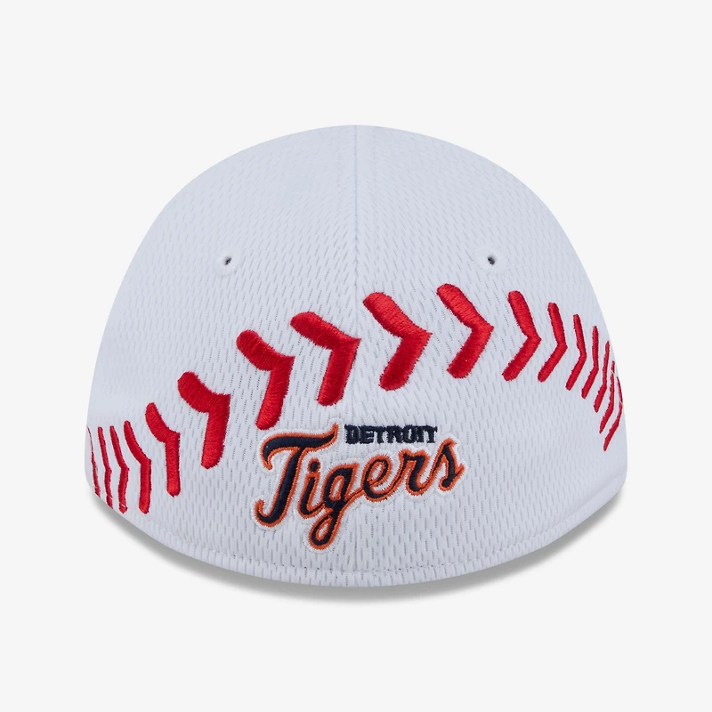 Toddler New Era White Detroit Tigers Baseball 39THIRTY M-Crown Adjustable Hat