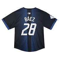 Maillot Nike Javier Baez pour tout-petit, bleu marine, Detroit Tigers 2024 City Connect Limited
