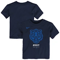 T-shirt Nike bleu marine Detroit Tigers City Connect pour tout-petit