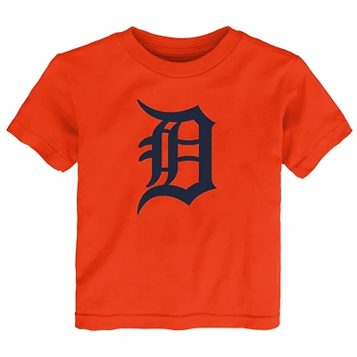 T-shirt orange pour tout-petits avec logo principal des Detroit Tigers