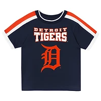 Toddler Outerstuff Navy Detroit Tigers Ground Ball T-Shirt & Shorts Set