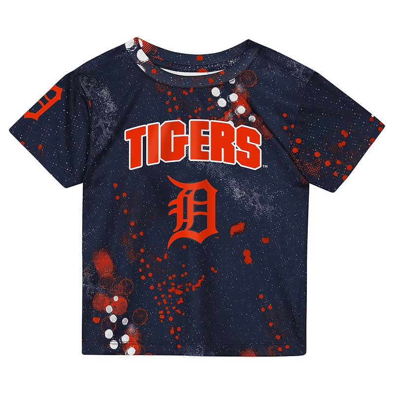 Toddler Outerstuff  Navy Detroit Tigers Pinch Hitter T-Shirt & Shorts Set