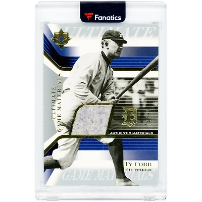 Ty Cobb Detroit Tigers 2004 Upper Deck Ultimate Collection Ultimate Materials Game-Used Jersey Relic #GJ-TC #74/99 Card