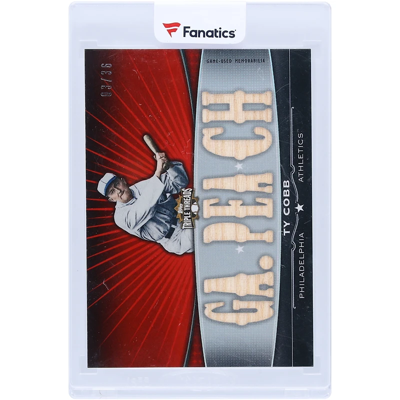 Ty Cobb Detroit Tigers 2011 Topps Triple Threads Multi Game-Used Relics #TTFR-23 #3/36 Card