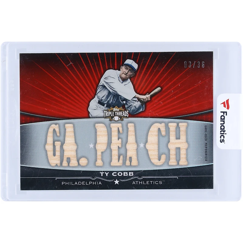 V106832 Tigers Ty Cobb Detroit Tigers 2011 Topps Triple Threads Multi Game Used Relics #TTFR-23 #3/36 Carte Ty Cobb UNS TPP TRADING CARDS 45846 COLTRC CG01BB0989 #145