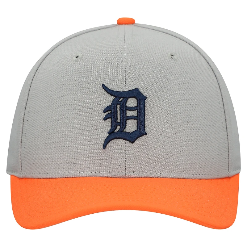 Casquette ajustable unisexe Mitchell & Ness grise Detroit Tigers Basic Pro
