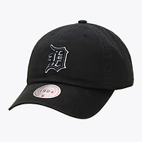 Casquette unisexe Mitchell & Ness Detroit Tigers 1904 noire et blanche à sangle ajustable