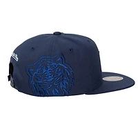 Unisex Mitchell & Ness  Navy Detroit Tigers Side Logo Snapback Hat
