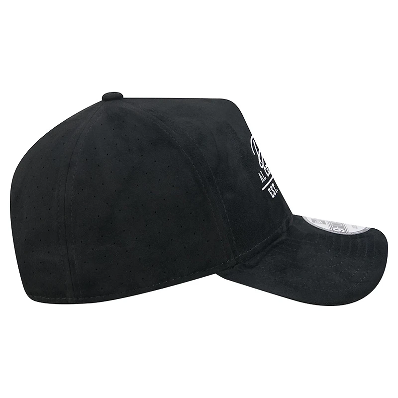 Unisex New Era Black Detroit Tigers Script Text 9FORTY A-Frame Adjustable Hat