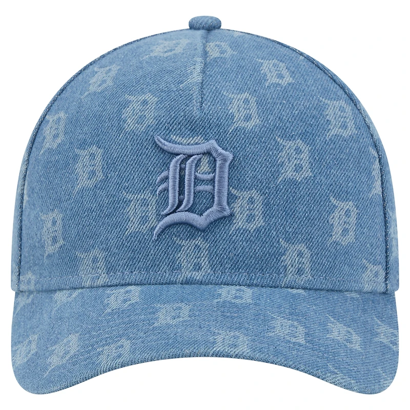 Casquette unisexe New Era Denim Detroit Tigers A-Frame 9FORTY ajustable