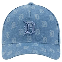 Casquette unisexe New Era Denim Detroit Tigers A-Frame 9FORTY ajustable