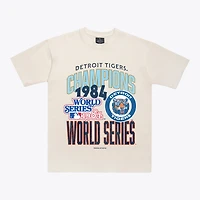 Unisex Peace Collective  Cream Detroit Tigers 1984 World Series Champions Heavyweight T-Shirt