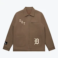 Unisex Peace Collective  Walnut Detroit Tigers Heavyweight Work Jacket