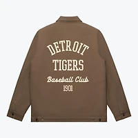 Unisex Peace Collective  Walnut Detroit Tigers Heavyweight Work Jacket