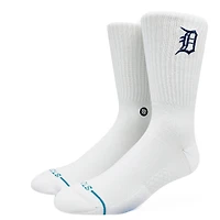 Unisex Stance Detroit Tigers White Crested Knit Crew Socks