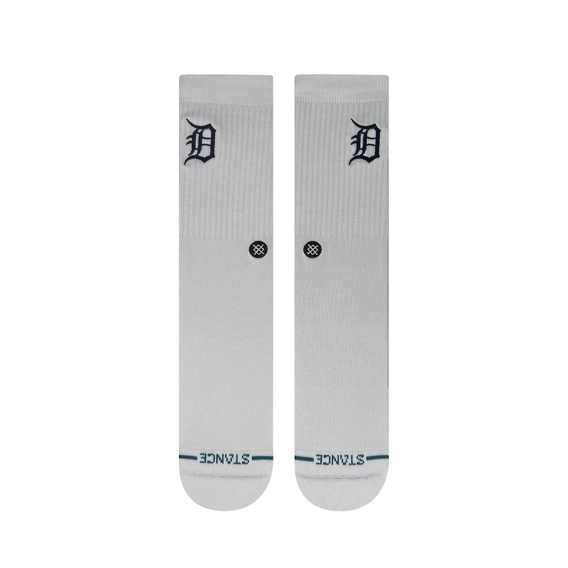 Chaussettes unisexes en tricot à crête blanche des Detroit Tigers de Stance