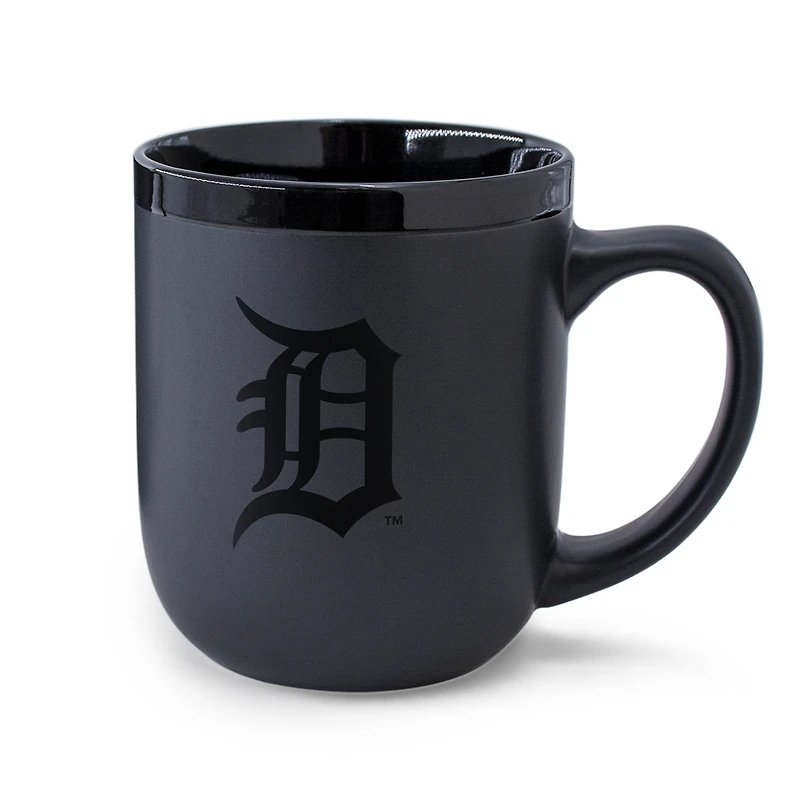 Tasse WinCraft en céramique noire ton sur ton des Detroit Tigers (480 ml)