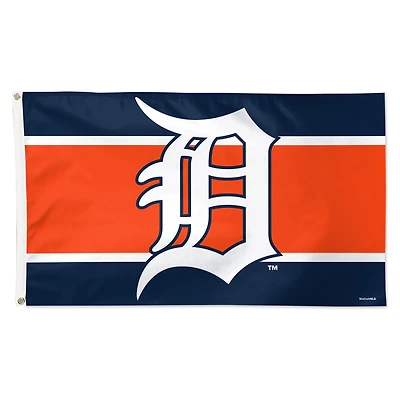 WinCraft Detroit Tigers 3' x 5' Horizontal Stripe Deluxe Single-Sided Flag