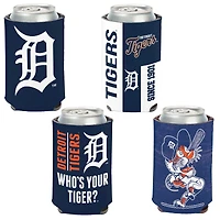 WinCraft Detroit Tigers 4-Pack 12oz. Ensemble refroidisseur de canettes