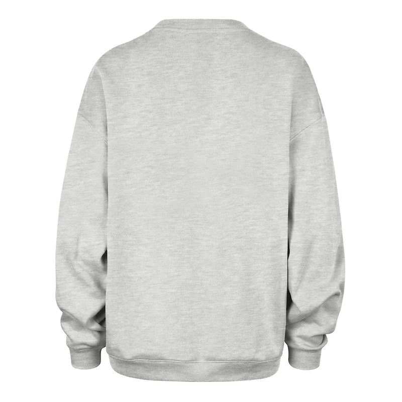 Sweat-shirt oversize Detroit Tigers gris '47 pour femme, avec logo arqué