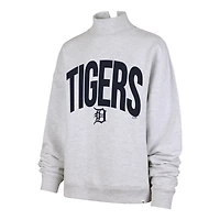 Women's '47  Heather Gray Detroit Tigers Subtle Muse Mock Neck Sweatshirt