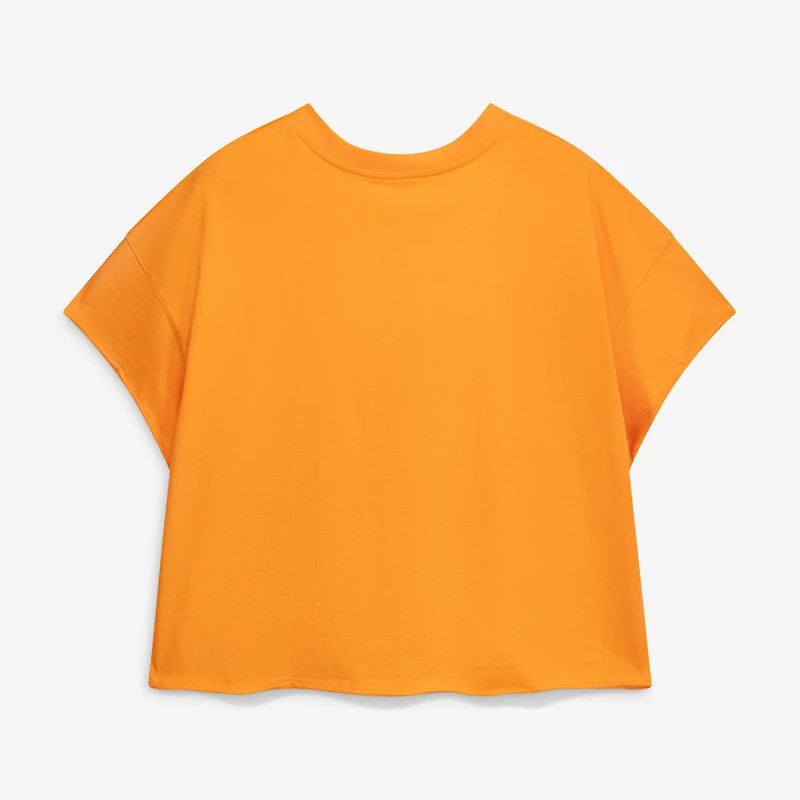 T-shirt oversize à col cranté « 47 Orange Detroit Tigers » pour femmes, grandes tailles