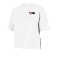 T-shirt Reed City blanc pour femmes, motif collage des Tigers de Detroit, année 47