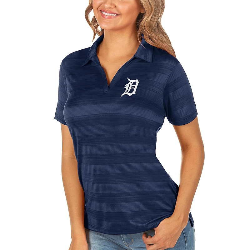 Polo Compass bleu marine Antigua pour femme des Detroit Tigers