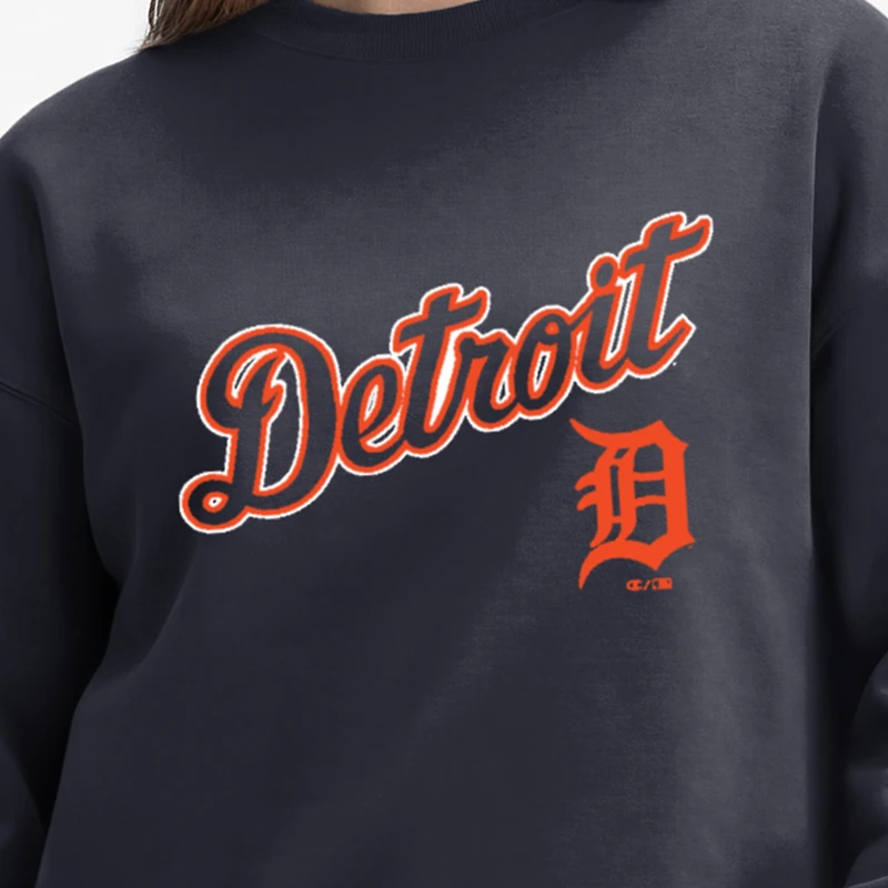 Women's Champion Athletic Navy Detroit Tigers All-Star Sweatshirt