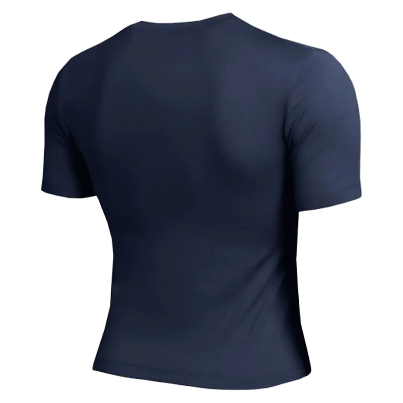 T-shirt court ajusté doux au toucher Champion Navy Detroit Tigers pour femme